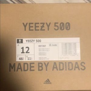 Yeezy 500 salts size 12